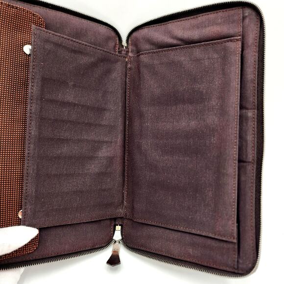 Hermes Round Zipper Long Wallet Yale Line Perth Gm Dark - Picture 11 of 16